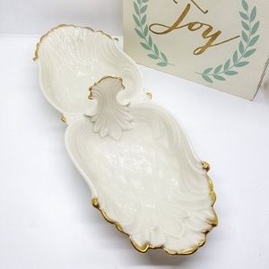 Lenox Pineapple Double Bowl Candy Dish